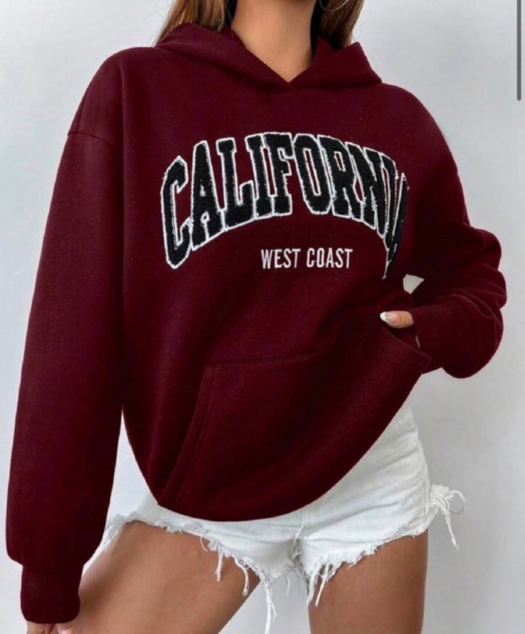 California Embroidered Hoodie